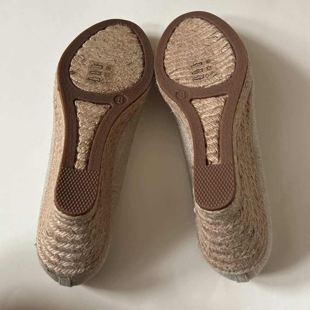 J. Crew Seville Espadrille Wedges in Metallic Gold Canvas - Picture 4 of 12